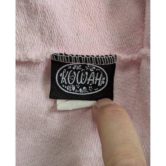 Y2K Kowah Hawaiian Shorts Size Small Pink Floral Medium Rise - Picture 7 of 8